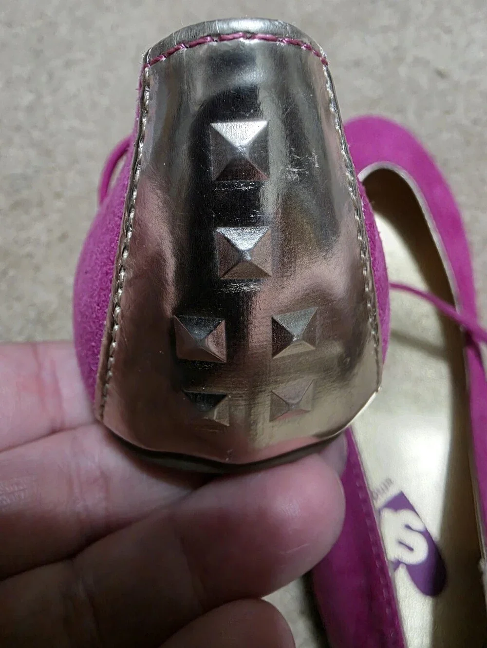 Stride Rite Josette Pink Mary Jane Ballet Shoes Sz 1M